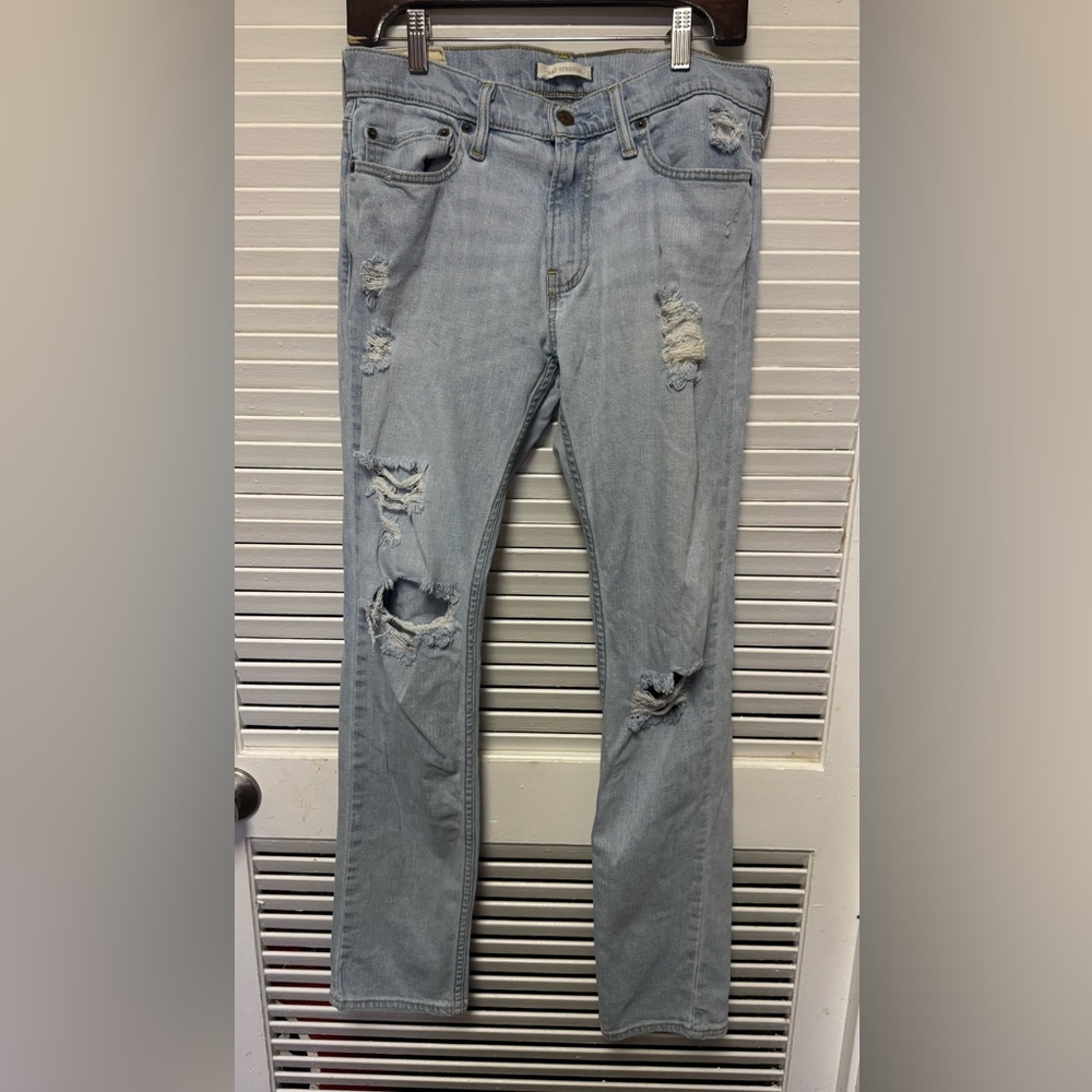 A&F Stretch Light Blue Skinny Jeans